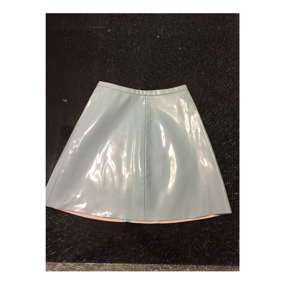 New American apparel vinyl skirt in blue sz xs
